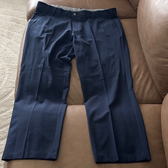 adidas Men's Deep Blue Dress Pants - Picture 1 of 1